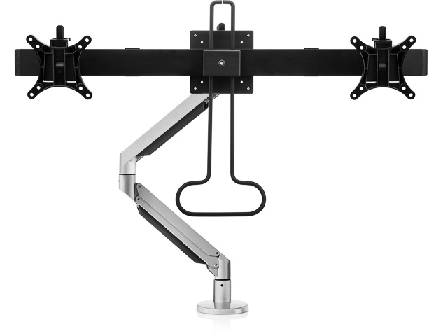 BNEPODBCS BAKKER Monitorarm 12kg dual silber