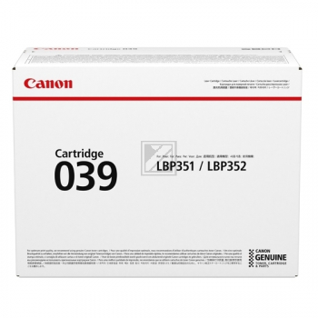 0287C001 CANON 039BK LBP Cartridge black ST 11.000Seiten