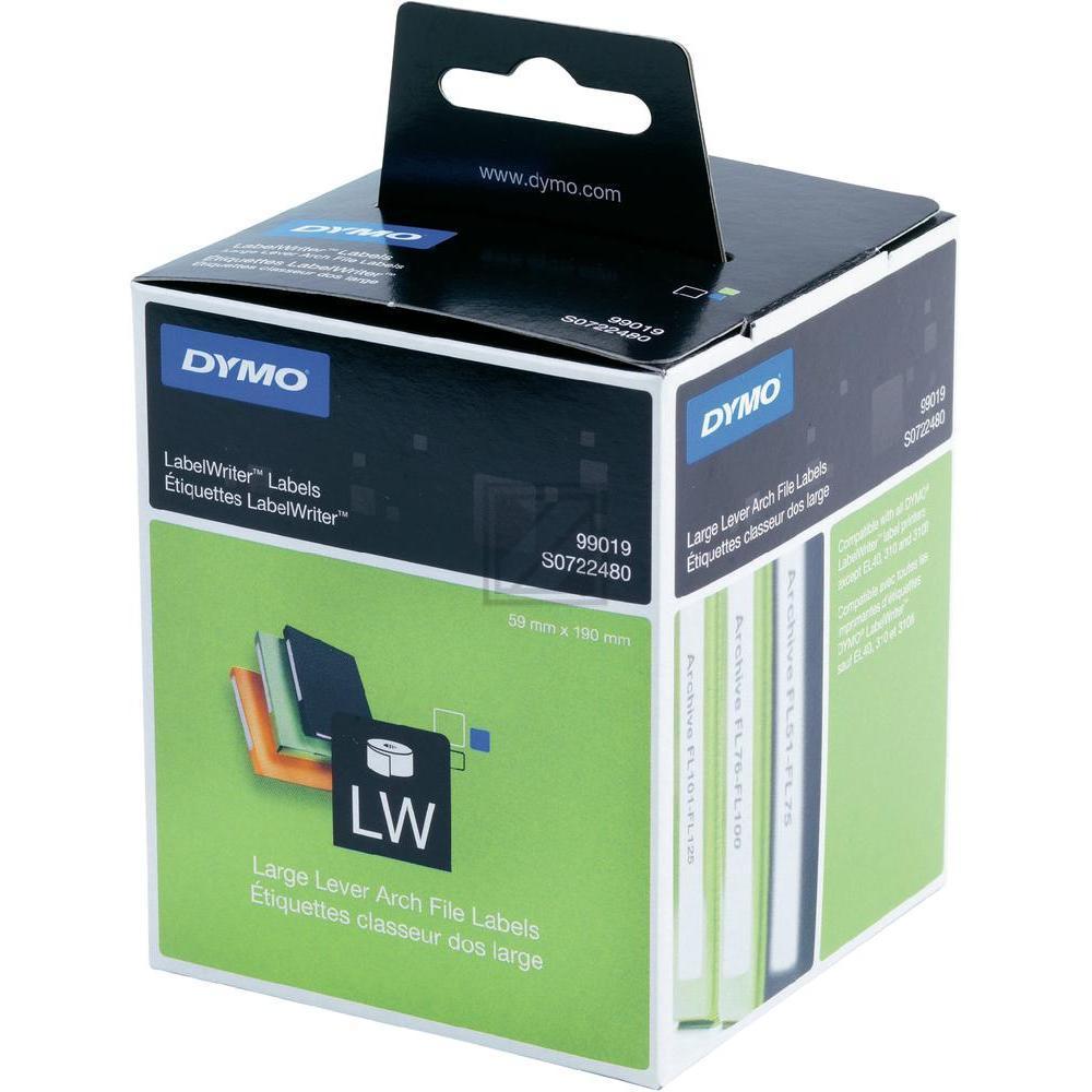 S0722480 DYMO 99019 Haengeregister Etiketten 59x190mm weiss