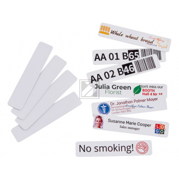 156477 COLOP EMark Kunststoffschild (50) 80x18mm selbstklebend