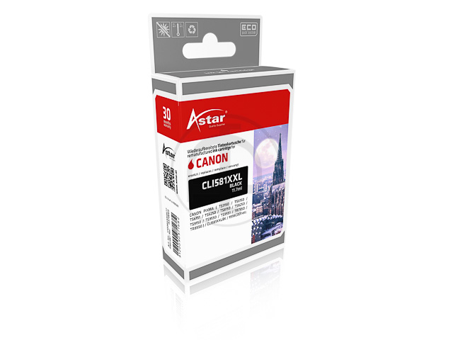AS70003 ASTAR CAN. TS6150 TINTE BLK 1998C001 CLI581XXLBK 11,7ml