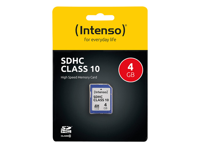 INTENSO SD KARTE 4GB 3411450 Klasse 10