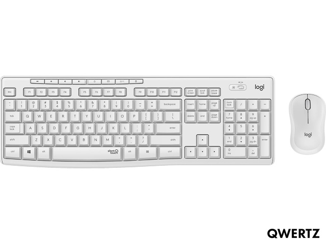 LOGITECH MK295 TASTATUR+MAUS QWERTZ DE 920-009819 kabellos/silent/weiss