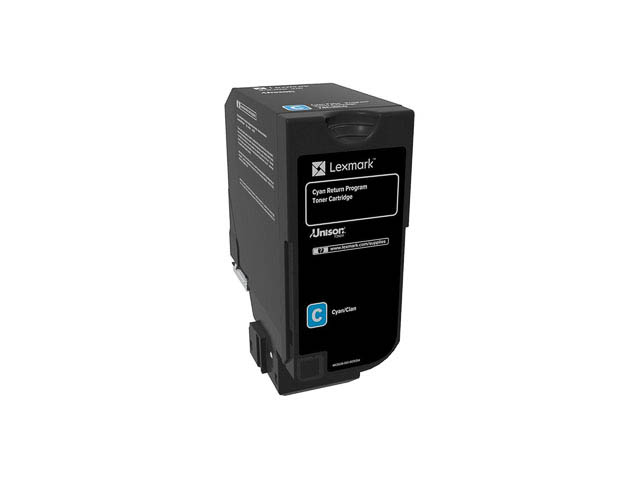 74C20C0 LEXMARK CS720 TONER CYAN ST 3000Seiten return Standard Kapazitaet
