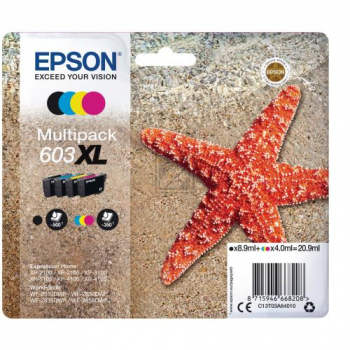 C13T03A64010 EPSON Nr.603XL XP Tinte (4) cmyk HC 1x8,9/3x4 ml