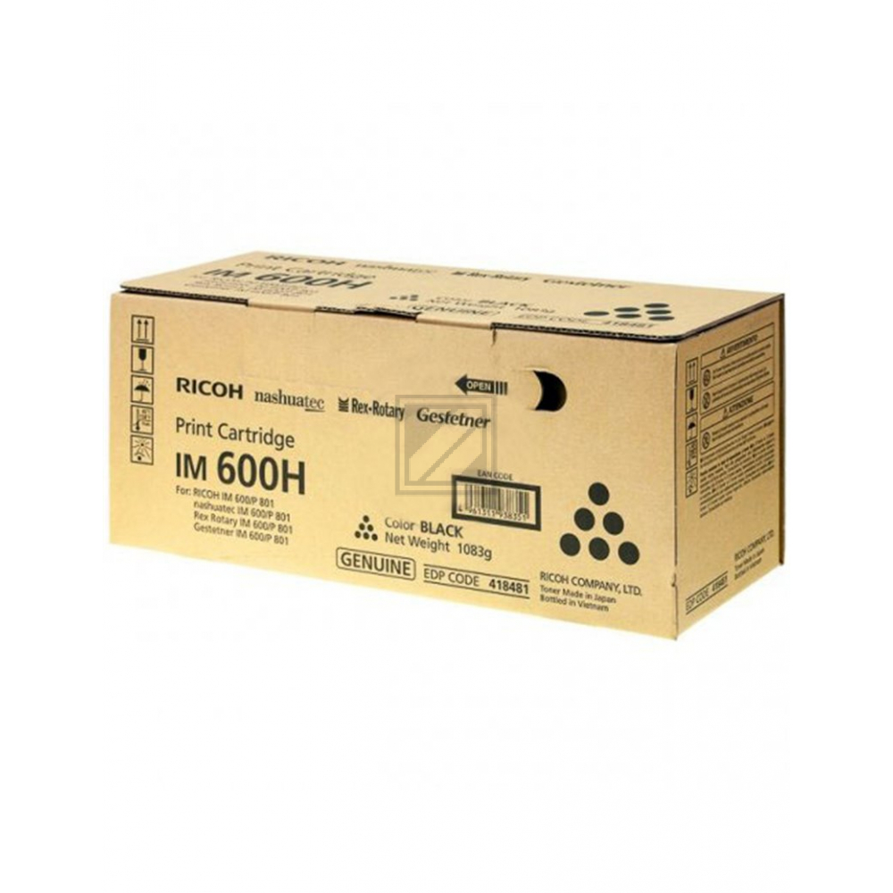 418481 RICOH IM Toner black HC 40.000 Seiten