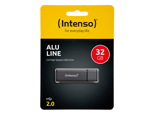 INTENSO ALU LINE USB STICK 32GB 3521481 28MB/s USB 2.0 anthrazit