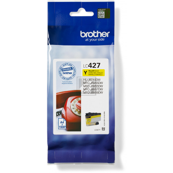 LC427Y BROTHER DCPJ/MFCJ Tinte yellow ST 1500Seiten