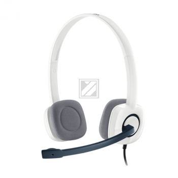 981-000350 LOGITECH H150 Headset Kabel Stereo on-ear 3,5mm Klinke weiss