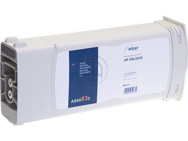 AS60833 ASTAR HP DNJ5000 TINTE YEL C4943AE/83 680ml