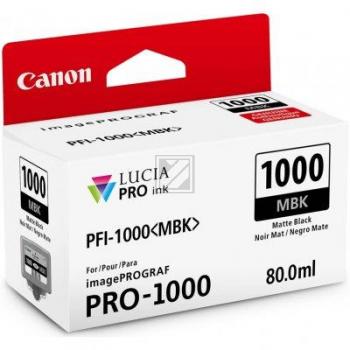 0545C001 CANON PFI1000MBK IPF Tinte matt black 5490Seiten 80ml