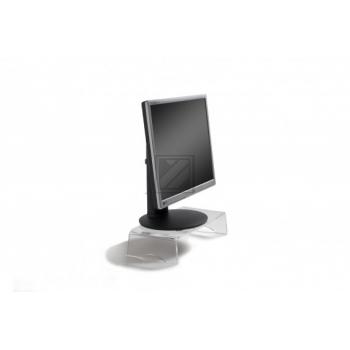 BNEQR90 BAKKER Q-riser 90 Monitorstaender 15kg einzeln transparent