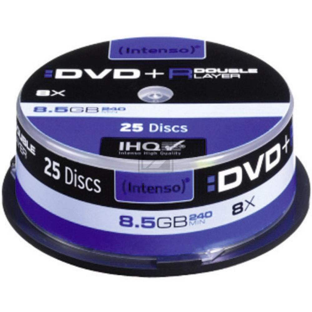 INTENSO DVD+R DL 8.5GB 8x (25) CB 4311144 Cake Box