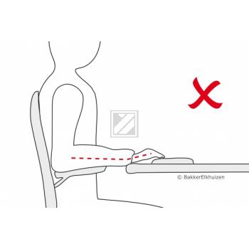 BNESPD BAKKER Monitorarm 3-8kg dual silber