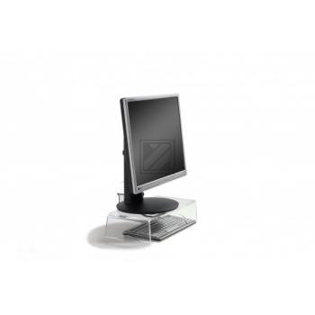 BNEQR90 BAKKER Q-riser 90 Monitorstaender 15kg einzeln transparent
