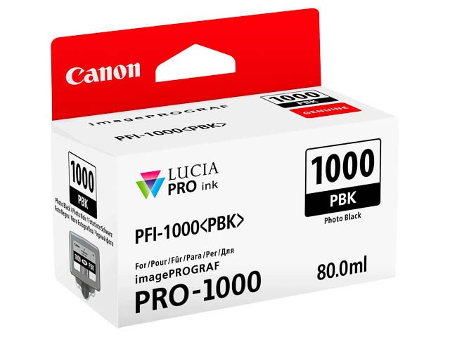 PFI1000PBK CANON PRO1000 FOTOTINTE BLK 0546C001 80ml 2205Seiten